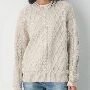 HERITAGE KNIT MERINO WOOL CREW SWEATER